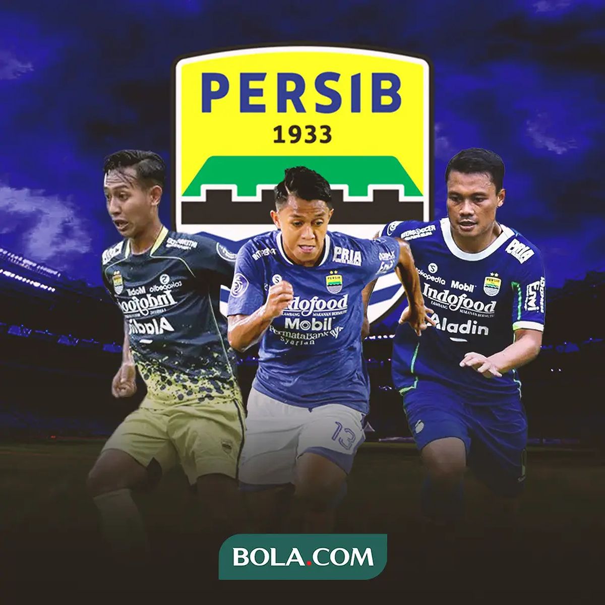 Pemain Persib - Febri Hariyadi, Dedi Kusnandar, dan Beckham Putra