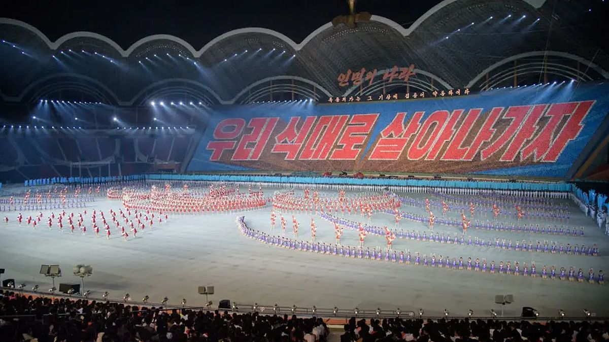 Stadion Rungrado May di Pyongyang, Korea Utara