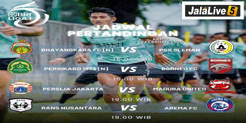 Jadwal Pertandingan Liga 1 Hari Ini: Lengkap dengan Jam Tayang