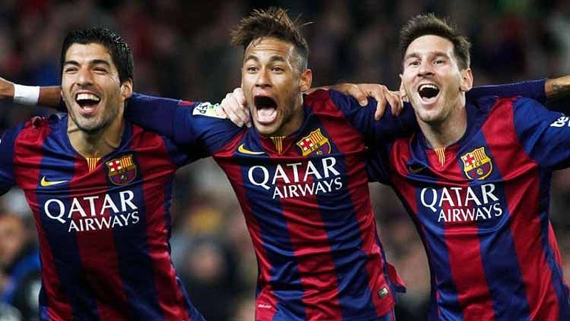 Lionel Messi, Luis Suárez dan Neymar.