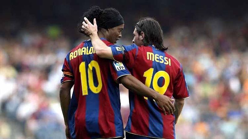 Lionel Messi, Samuel Eto’o dan Ronaldinho.